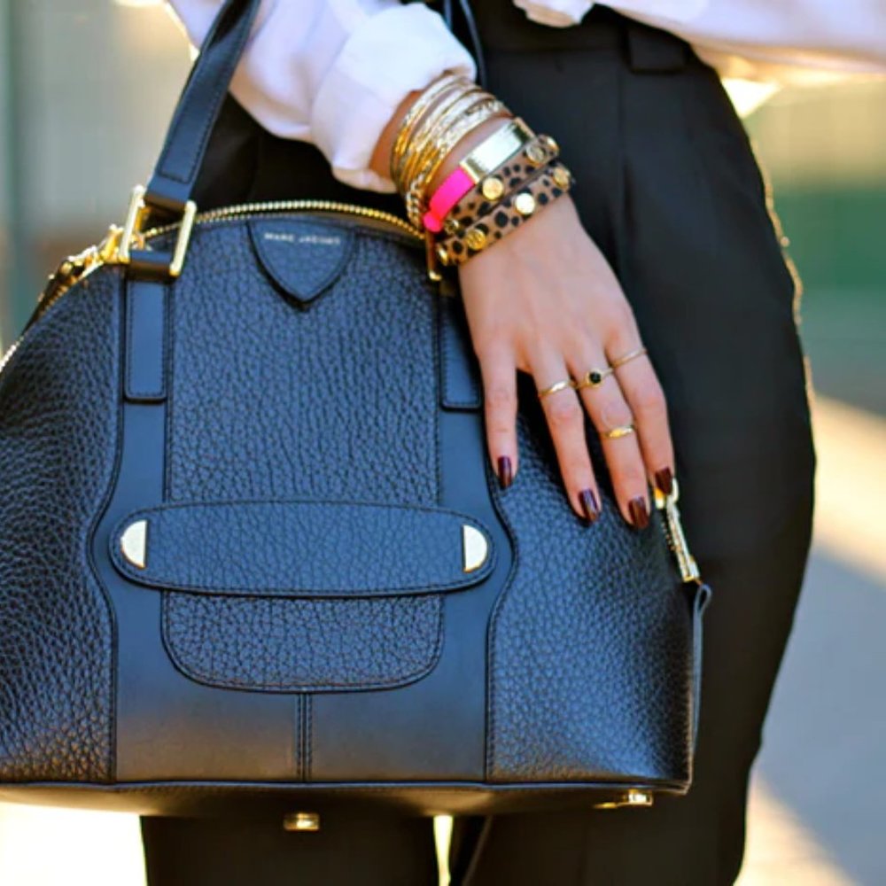 Black Marc Jacobs Large Sutton Dome bag